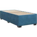 Box spring krevet s madracem plavi 90x200 cm baršunasti | shoptok.hr