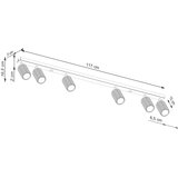  Brilagi - LED spot svetiljka CRESTO 6xGU10/10W/230V zlatna | Eponuda.com