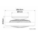 Globo STROPNI VENTILATOR GHARRA 2700-6500 K | Shoptok.si