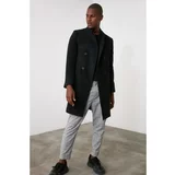 Trendyol Black Men's Belted Coat
