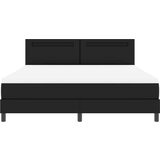 vidaXL Krevet s kutijom s madracem crni super king umjetna koža | shoptok.hr