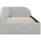  Kutni okvir kreveta Svijetlo siva 90 cm x 200 cm Baršun | shoptok.hr