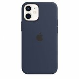 Apple iphone 12/12 pro silicone case with magsafe deep navy (mhl43zm/a) Cene