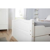 MID.YOU Postelja S Predalom Leni, 140x200, Bor, Bela, Masivno | Shoptok.si