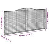  Lučne gabionske košare 7 kom 400x30x180/200cm pocinčano željezo | shoptok.hr