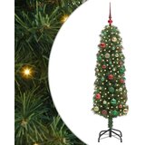 vidaXL Umestno božično drevo Zelena 150 cm PVC in Jeklo in Plastika | Shoptok.si