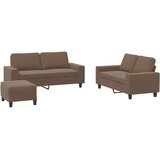  3-dijelni set sofa smeđi od tkanine | shoptok.hr