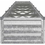  Povišeni vrtni krevet Srebrna 480 x 40 x 24 cm cinkani | shoptok.hr