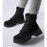 Gemre Black lightly insulated eco-suede ankle boots Cunha | Shoptok.si