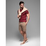 Ombre BASIC men's cotton sweat shorts - navy blue | shoptok.hr