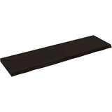 Stolna ploča tamnosmeđa 180x50x(2-6) cm obrađeni masivni hrast | shoptok.hr