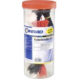 TRU COMPONENTS Komplet vezica 100 mm Crna, Crvena, Prirodna 1570089 1000 ST Cijene