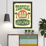 Wallity uramljena slika tropical bar, 40x55 cm | ePonuda.com