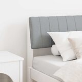 VidaXL Tapecirani uzglavlje Svijetlo siva 100 cm Čvrsto borovo drvo VidaXL Tapecirani uzglavlje Svijetlo siva 100 cm Čvrsto borovo drvo Slike