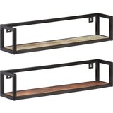 Maison Chic 2 kosi Stenske Police - Viseče police 80 cm trden predelan les, (21793832) | Shoptok.si