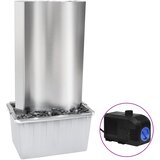  Vrtna fontana srebrna 60,2x37x122,1 cm od nehrđajućeg čelika | shoptok.hr