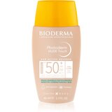 Bioderma Photoderm Nude Touch mineralni fluid za sunčanje za lice SPF 50+ nijansa Very light 40 ml cijene