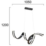  LED luster na sajli AREZIA LED/42W/230V crna | Eponuda.com
