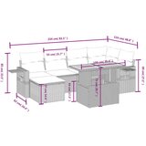 vidaXL 7-dijelni set vrtnih sofa od poliratana s jastucima bež | shoptok.hr