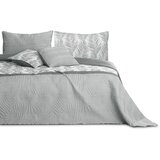 AmeliaHome Prekrivač Tropical Bonaire 240x260 cm, siva / bijela Slike
