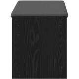  Klupa za hodnik s jastukom s policom Crni Hrast 83 x 38 x 45 cm | Eponuda.com