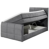 MID.YOU POSTELJA BOXSPRING 100 cm x 200 cm , tekstil, leseni material temno siva | Shoptok.si