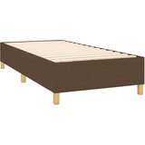  Box spring postelja z vzmetnico temno rjava 100x200 cm blago, (20895149) | Shoptok.si