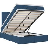  Otomanski krevet s madracem i LED plavi 120x200 cm tkanine | shoptok.hr