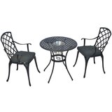 Gardenson Set Za Balkon Rhodos, Barva Grafita, 3-Delni | Shoptok.si