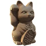 3d puzzle Lucky Cat 30 × 20 × 6 cm boja: bež