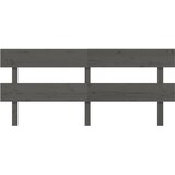  Uzglavlje za krevet sivo 204 x 3 x 81 cm od masivne borovine | Eponuda.com