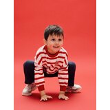 Reserved Prugasti pamučni gornji dio trenirke - crvena | shoptok.hr