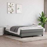  Krevet s oprugama i madracem tamnosivi 140x190 cm od tkanine | shoptok.hr