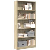  Biblioteka Sonoma hrast 80x24x176 cm Konstruirano drvo | shoptok.hr