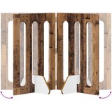  Preklopna ogradica za kućne ljubimce 4 pcs Drvo hrasta | shoptok.hr