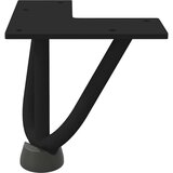 vidaXL Noge za mizo za lase 4 kosi črna 10 cm trdno jeklo | Shoptok.si