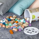 ECO TOYS drvene kocke 100 komada sa kanticom i sorterom | ePonuda.com