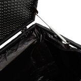  Vrtna kutija za pohranu crna 110x50x58 cm poli ratan | shoptok.hr