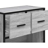 Maison Chic Nočna omarica - Nočna miza siva sonoma 60x31x60 cm inž. les in kovina, (21687359) | Shoptok.si