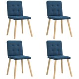 Maison Chic Jedilni stoli - Vzorci stoli 4 kosi modro blago A805, (22031808) | Shoptok.si