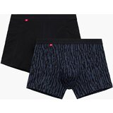 Atlantic Men's boxers Comfort 2Pack - black/graphite Cene