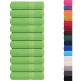 vidaXL Ručnici za kupanje 10 kom zeleni 100x150 cm 360 gsm 100% pamuk | shoptok.hr