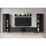 XXXL Dnevni Regal Helsinki 1, Črna, 4-Delno u