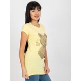 Lily Rose T-shirt-EM-TS-HS-21-531.20X-Light Yellow | shoptok.hr