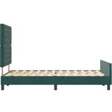 vidaXL Okvir kreveta tamnozeleni 120x190 cm baršun | shoptok.hr