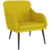 The Living Store Fotelj rumen 63x76x80 cm žamet - Naslanjač, (21493651) | Shoptok.si