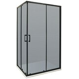 AQUAART Kotni tuš Black (Do x Š x V: 70 x 90 x 195 cm, Barva profila: Črna) | Shoptok.si