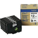 Brother HGE231 Bel/črn 12mm, visokoločljiv trak 5 kos, (20388849) | Shoptok.si
