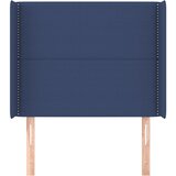  Uzglavlje s ušima plavo 103x16x118/128 cm od tkanine | shoptok.hr