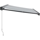 vidaXL Zložljiva tenda antracit in bela 3x2,5 m blago in aluminij | Shoptok.si